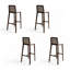 Chaise d'appoint en noyer massif (ensemble de 4)-1681149809-1681149812