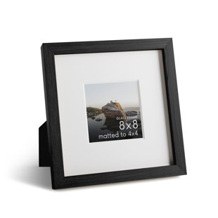 Cadre photo en bois massif avec verre