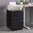 3-Drawer Mobile Filing Cabinet With Lock, Office Storage Filing Cabinet Of Legal/Letter Size, Metal Filing Cabinet To Be Installation Required