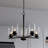 Park Ridge 5-Light 21 In. Wide Transitional Round Chandelier With Clear Glass Shade, LED Compatible, Adjustable Height, Hanging Ceiling Pendant Fixture For Dining Table Kitchen Entryway Bedroom Island Foyer-114165577