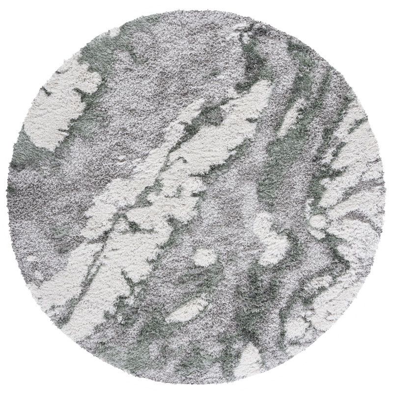 Horizon Shag 800 Performance Abstract Rug, Round 3'