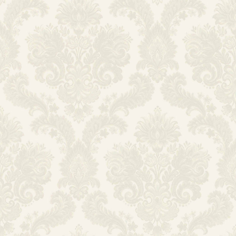 Tarn Floral Damask Wallpaper, Cream