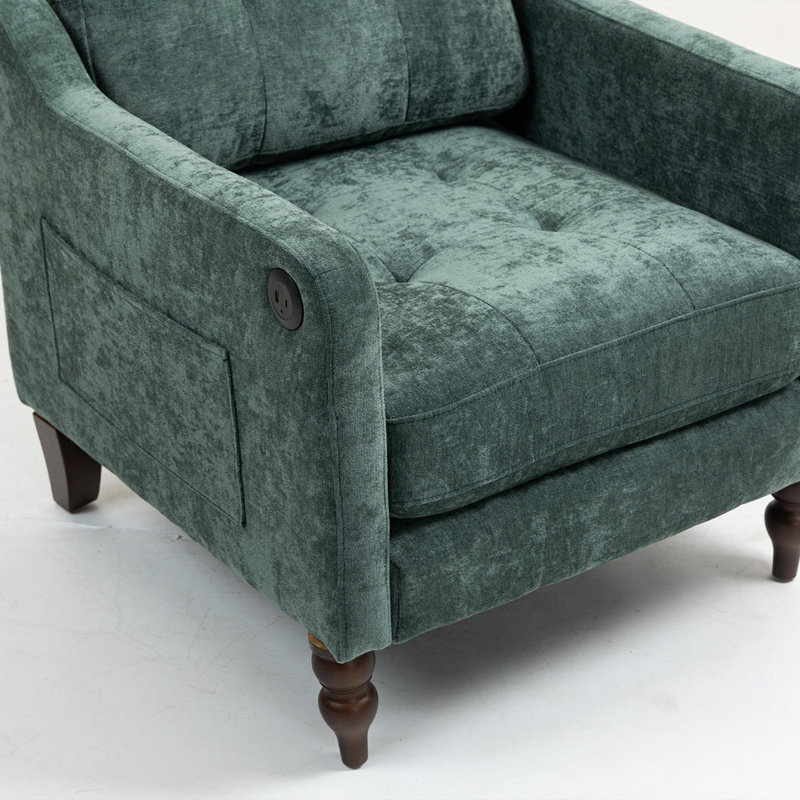 Chaise en chenille Accent Comfy