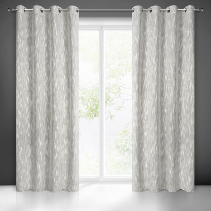 Caln Semi Sheer Curtains Single Panel
