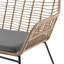 Ensemble de conversation moderne pour 4 personnes avec coussins en polyester et table basse Antibes-1775783249