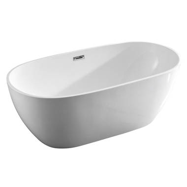 SanSiro Asti 59x34 Water Jet Acrylic Freestanding Bathtub