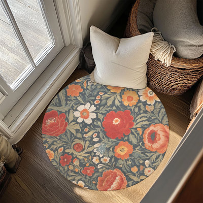 Bold Bloom Braided Rug