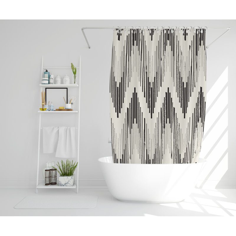 Wikhard Polyester Shower Curtain Set, 168cm H x 168cm W