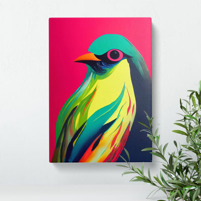 Bird Painting - Wrapped Canvas Print