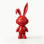 Lapin pelucheux en résine-920835900