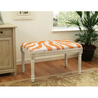 Banc rembourré et en bois Josephville
