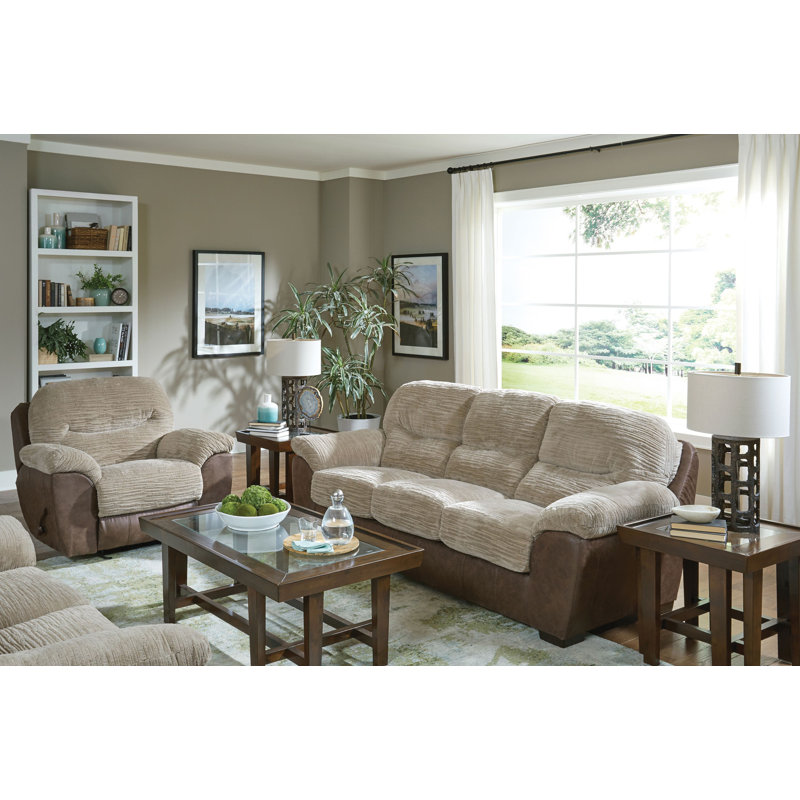 Ransey 2 Piece Dual Fabric Living Room Set