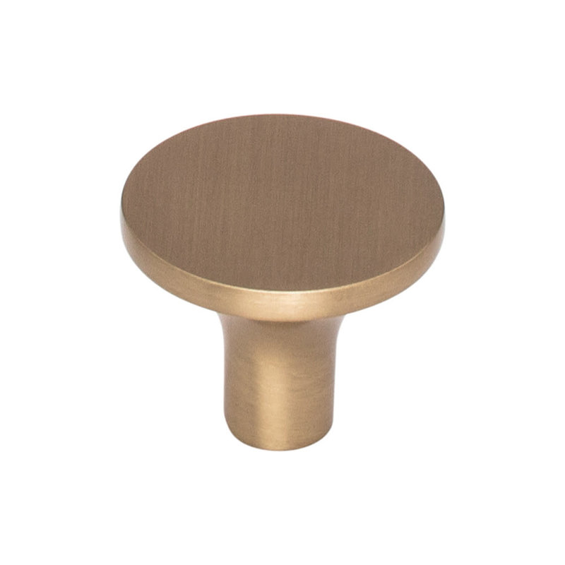 Marion 1" Diameter Round Knob, Honey Bronze, 1 1/8" Knob Diameter