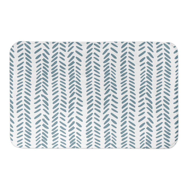 Carmeleta Non-Slip Bath Mat, Blue