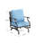 Argirios Metal Patio Rocking Lounge Chair with Cushions (Set of 2)-101468518