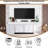 Dymphia Floating Entertainment Center for TVs up to 55 inch, TV Wall Panel with LED Strip and Shelf-1378349303