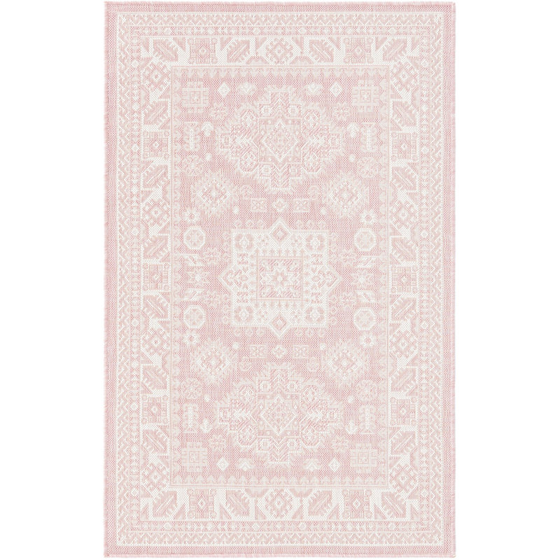 Outdoor Chand Area Rug Pink Colour, Rectangle 3'3" x 5'3"
