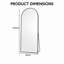 Aluminium Arch Freestanding and Wall Full Length Mirror
