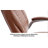 Gavin Faux Leather Executive Chair Ergonomic Office Chair with Inflatable Lumbar Support Spring cushion seat-468170009