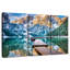 Bateaux Alvord sur le lac Di Braies dans les Dolomites-106801497