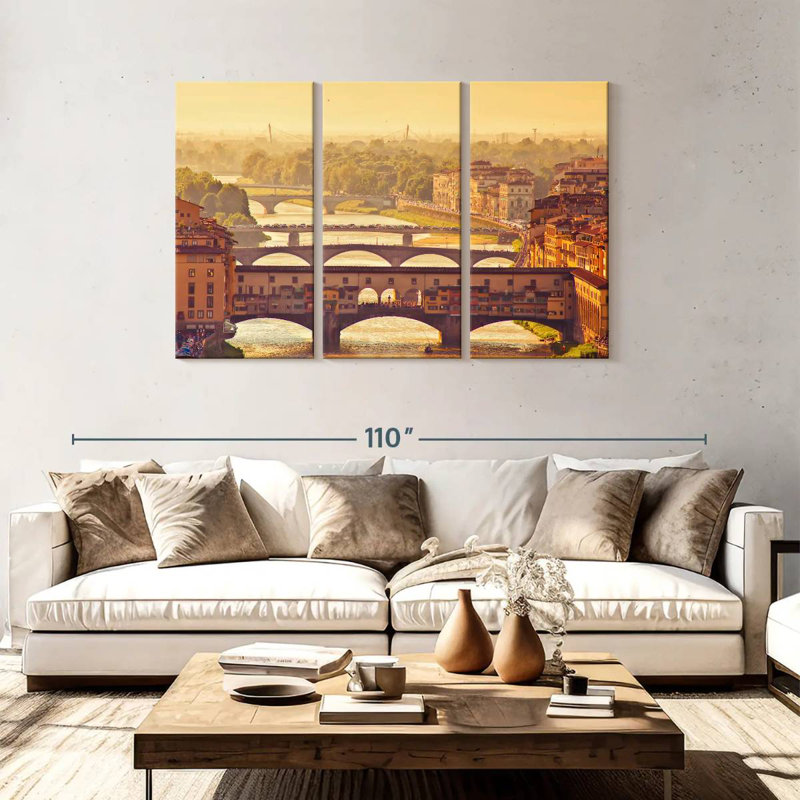 Lilie Ponte Vecchio, 48" H x 74" W