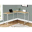 Computer Desk, Home Office, Corner, 58"L, L Shape, Work, Laptop, Natural Laminate, Contemporary, Modern