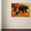 « double difficulté black bear », reproduction sur toile tendue-21937240