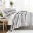 Vintage Black & White Stripe Pattern Duvet Cover Set-688341616