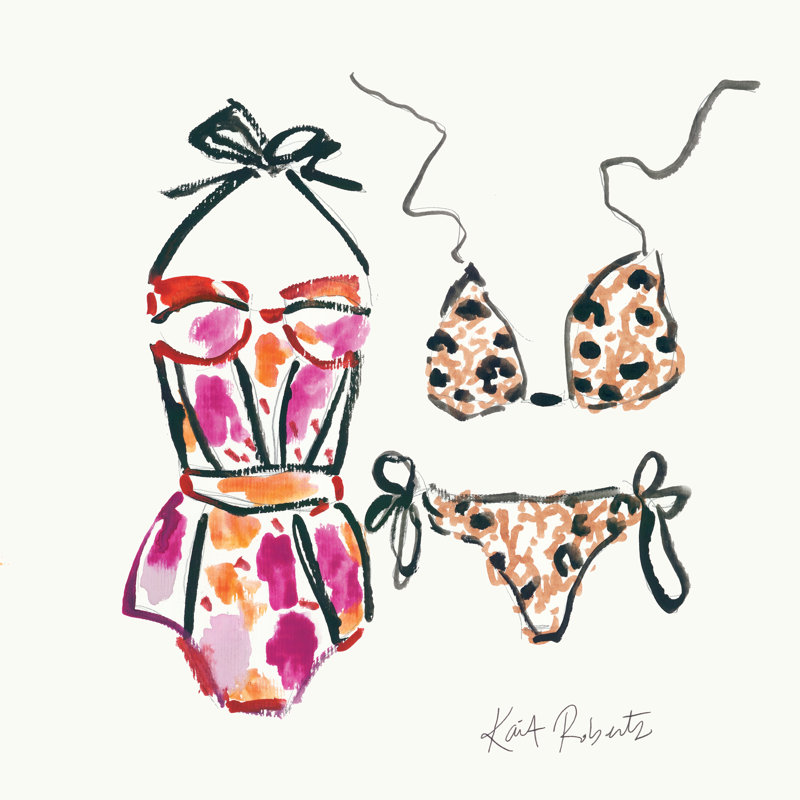 «Holiday Ready» par Kait Roberts - reproduction imprimée, L 36 po x H 36 po, Non, Reproduction avec cadre noyer