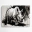 Faune, rhinocéros blanc, art mural en métal-159616806