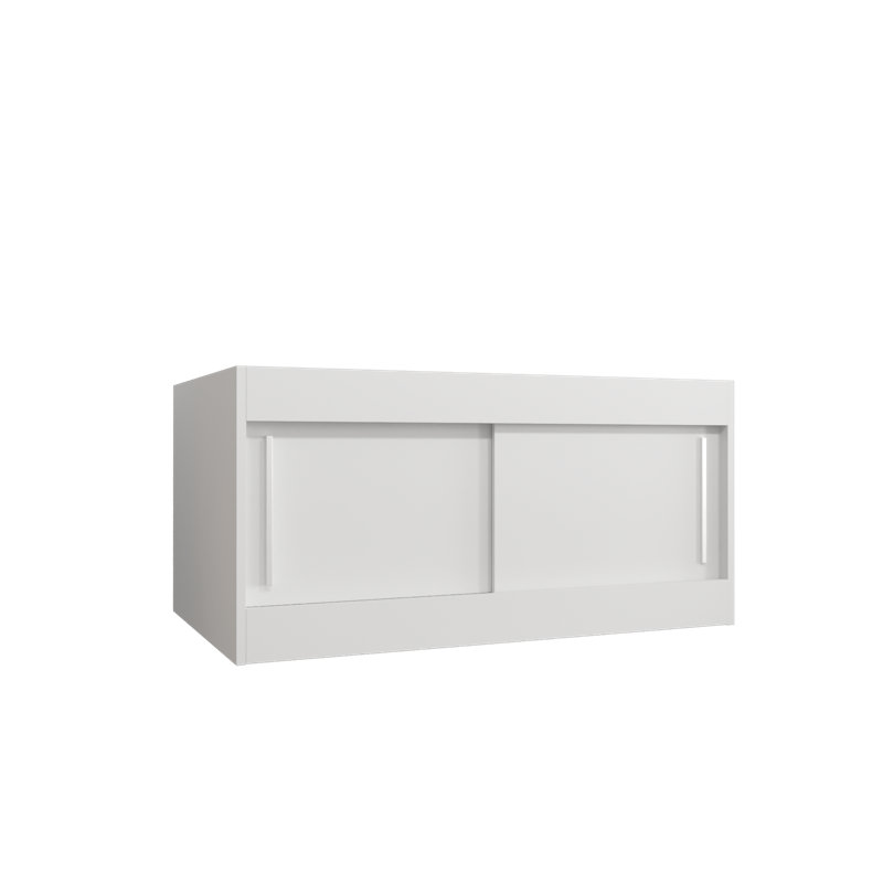 Griffith Manufactured Wood Closet System, Matt white/Sonoma oak