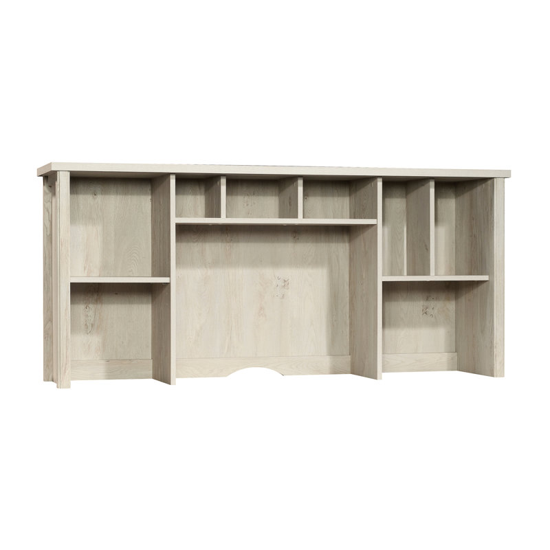 Brun avec une conception gracieuse pour l'espace de travail, une étagère ajustable et une organisation de rangement sur mesure, maximise l'espace vertical dans différentes pièces, plateau épais de 1 pouce, processus d'installation rapide,