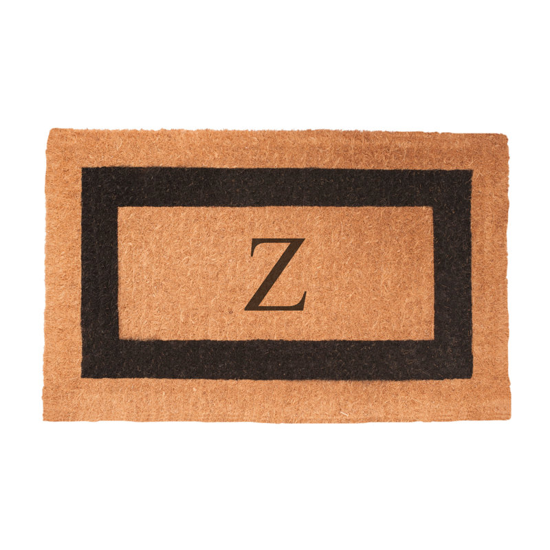 Stansfield Personalizable Outdoor Doormat, Rectangle 2'6'' x 4', O