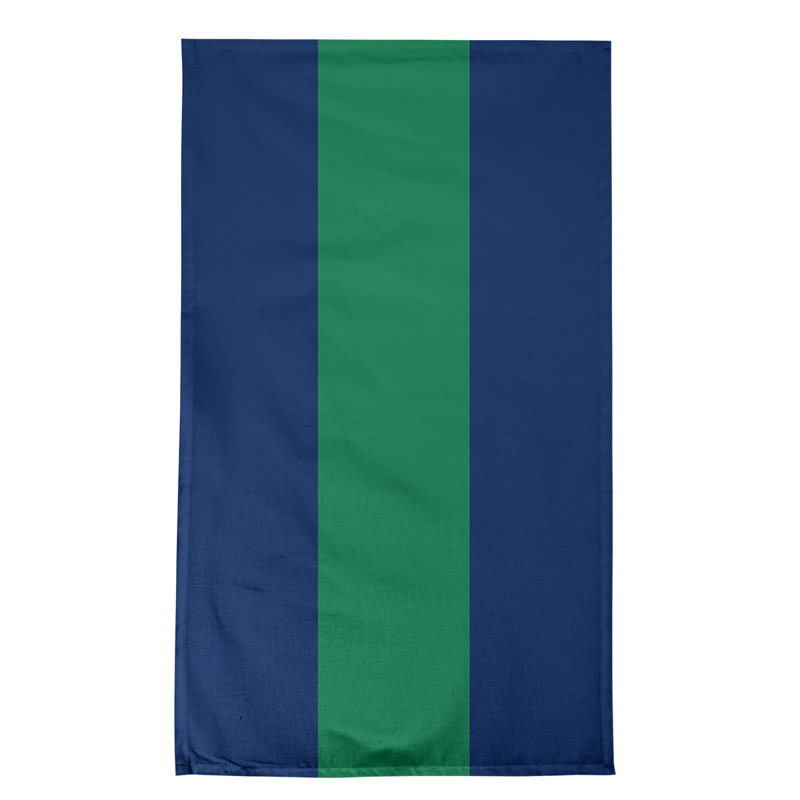 Serviette de thé hockey Anaheim, Bleu / vert / bleu, Sergé de coton