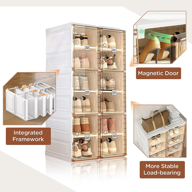20 Pair Stackable Shoe Storage Box
