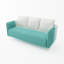 Canapé à accoudoirs carrés de 76 po Keppler pour le salon Canapé confortable pour chambre à coucher, bureau et appartement