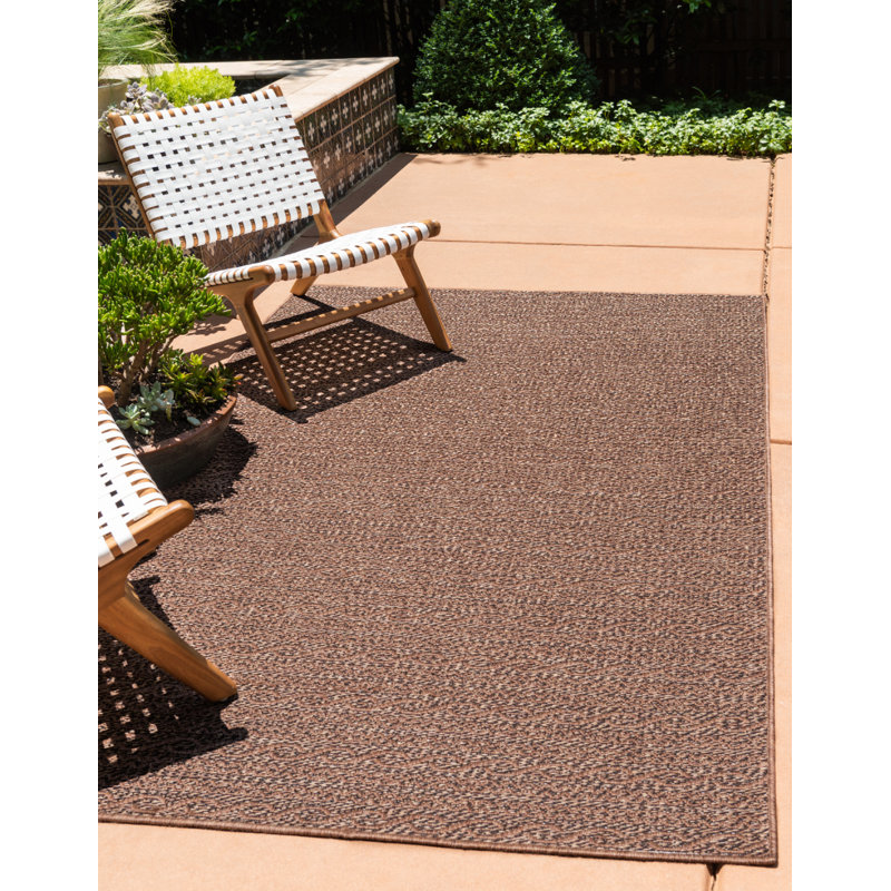 Robbinston Striped Indoor / Outdoor Rug, Rectangle 3'3" x 5'1"