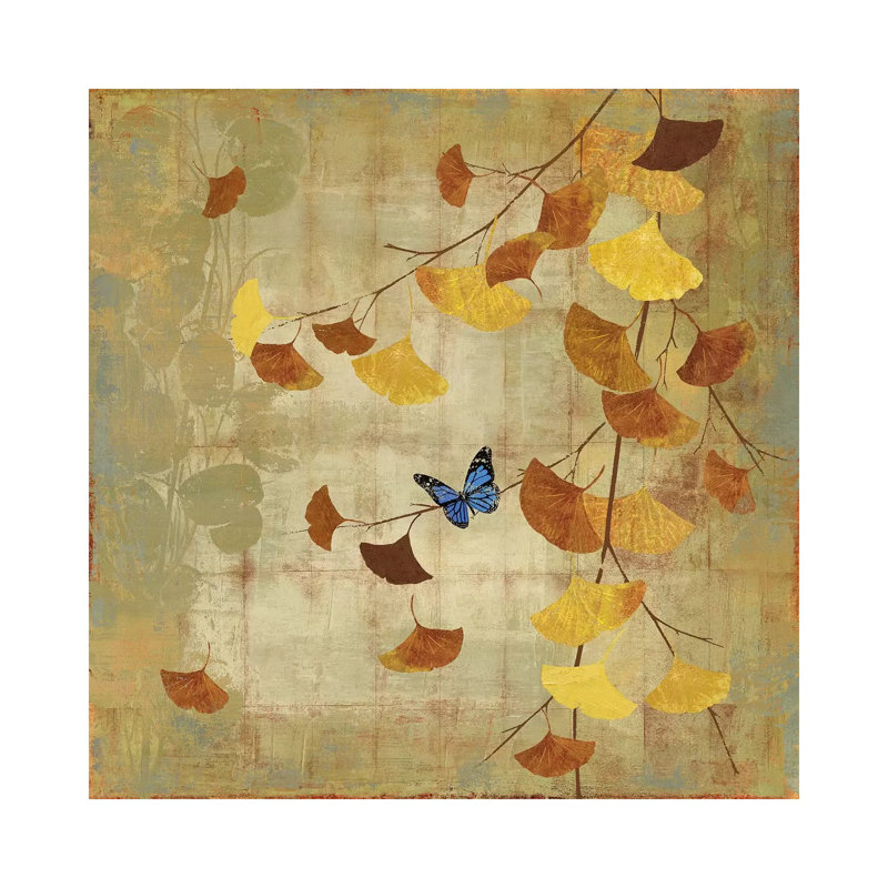 Ginkgo Branch II by Asia Jensen - Wrapped Canvas Print, 45.72 cm H x 45.72 cm W x 1.91 cm D