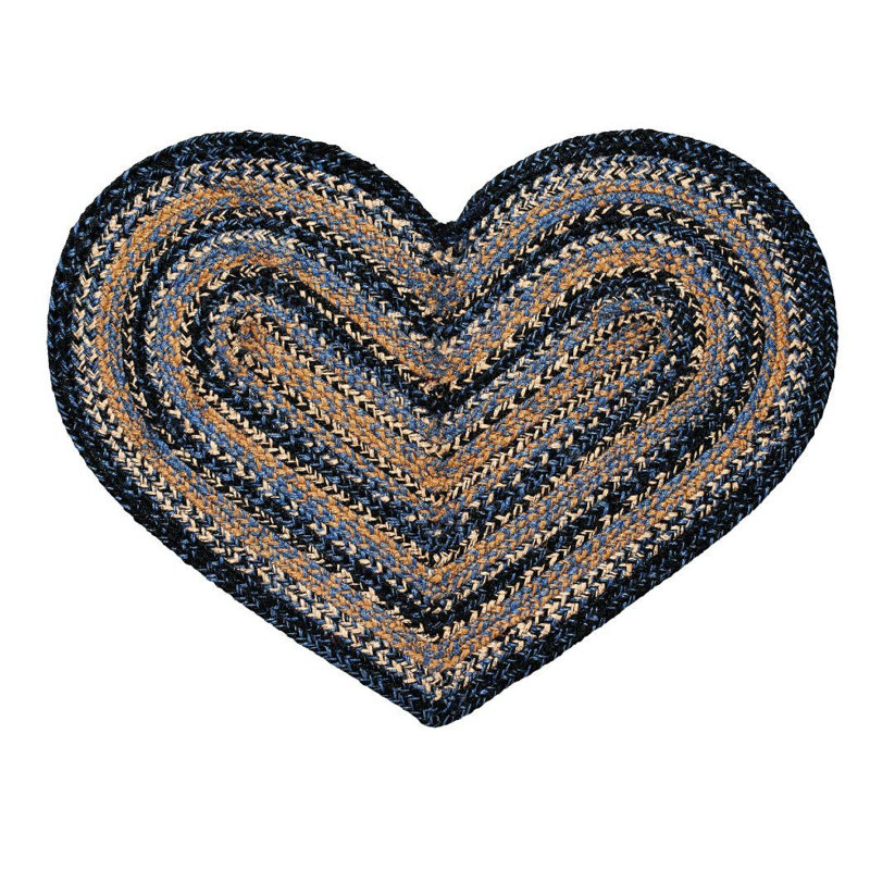 Tapis Carlynne, Bleu/noir/beige