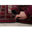 Tapis unique en laine noué à la main nouvel âge Balouch de 3 pi 2 po x 5 pi 9 po rouge Nisrine
