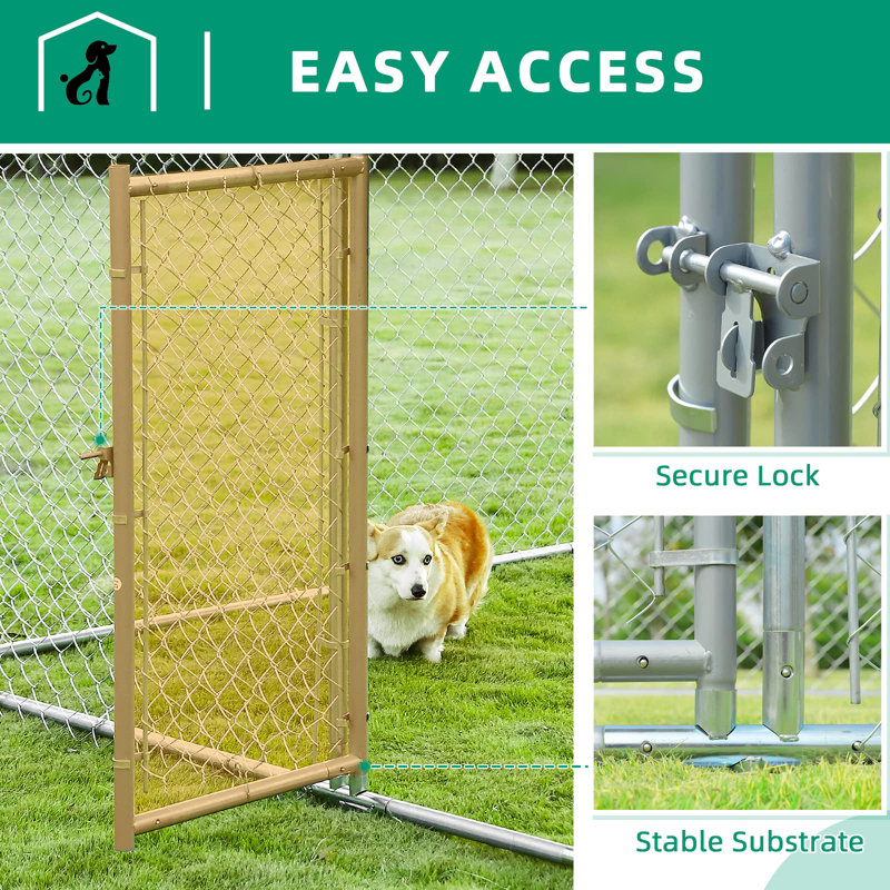 Metal Yard Kennel With Door H x W x D