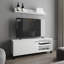 Console de meuble télé 2 portes avec tablettes ouvertes Modern - blanc