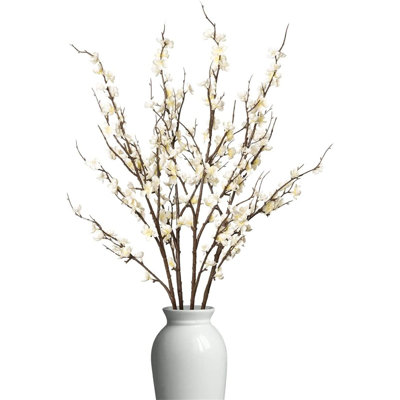 4 pieces of imitation cherry blossom branches