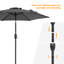 Parasol de marché d'extérieur de 7,5 pi avec bouton-poussoir inclinable Kahoka-312008072