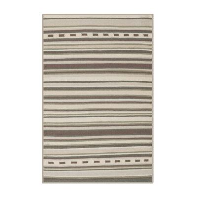 Tapis contemporain brun