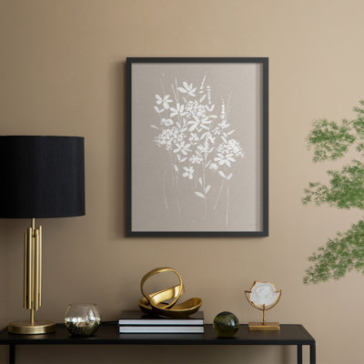 Delicate Botanicals I Framed Print - Solid Wood