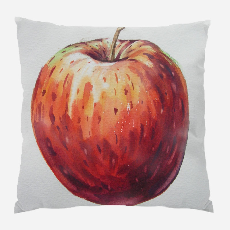 Coussin décoratif fruit Markel, Microsuède, Intérieur