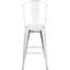 Blake Industrial Style Bar Chair - Set of 4 - Modern Metal Bar or Counter Height-1218146571-1218146574
