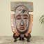 Royal Elephant Theme Handmade African Mask and Stand Sculpture
