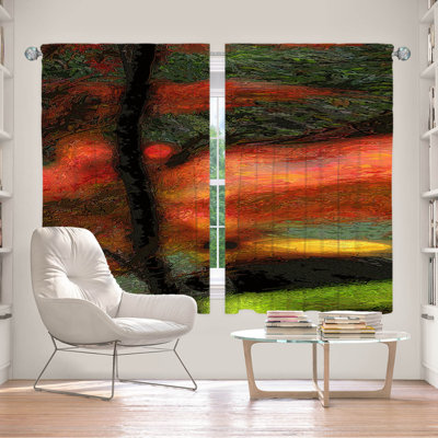 Delaini Room Darkening Curtains / Drapes Pair